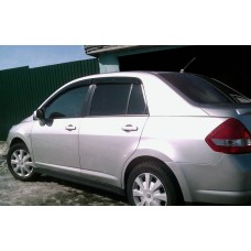 Ветровики SD (4 шт, HIC) для Nissan Tiida 2004-2011 гг