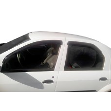 Ветровики на окна (4 шт, HIC) для Renault Logan I 2008-2013 гг