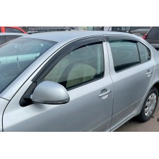 Ветровики Liftback (4 шт, HIC) для Skoda Octavia II A5 2006-2010 гг
