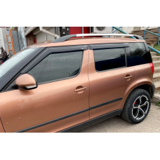 Ветровики на окна (4 шт, HIC) для Skoda Yeti 2009-2017 гг