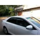 Ветровики с хром молдингом (4 шт, HIC) для Toyota Camry 2011-2018 гг