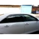 Ветровики с хром молдингом (4 шт, HIC) для Toyota Camry 2011-2018 гг