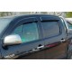 Ветровики на окна (4 шт, HIC) для Toyota Hilux 2006-2015 гг
