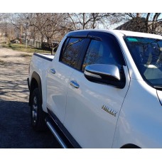 Ветровики (4 шт, HIC) для Toyota Hilux 2015- гг
