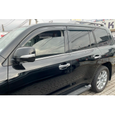 Ветровики 8см (4 шт, HIC) для Toyota Land Cruiser 200 2007-2021 гг