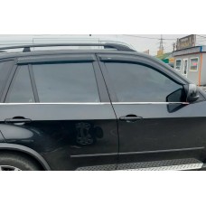 Ветровики на окна (4 шт, HIC) для BMW X5 E70 2007-2013 гг