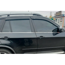 Ветровики на окна (4 шт, HIC) для BMW X5 E70 2007-2013 гг