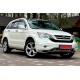 Ветровики с хромированным молдингом (4 шт, HIC) для Honda CRV 2007-2011 гг