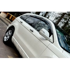 Вітровики з хром молдингом (4 шт, HIC) для Honda CRV 2007-2011 рр