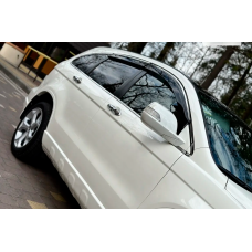 Вітровики з хром молдингом (4 шт, HIC) для Honda CRV 2007-2011 рр