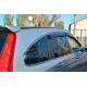 Ветровики с хромированным молдингом (4 шт, HIC) для Honda CRV 2007-2011 гг