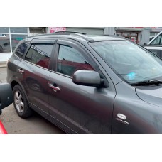 Ветровики на окна (4 шт, HIC) для Hyundai Santa Fe 2 2006-2012 гг