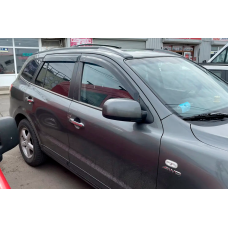Ветровики на окна (4 шт, HIC) для Hyundai Santa Fe 2 2006-2012 гг