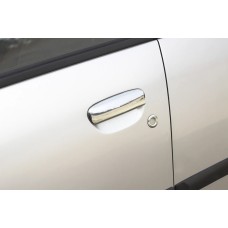 Накладки на ручки (4 шт, нерж) для Mitsubishi Colt 2004-2012 рр
