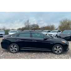 Вітровики з хром молдингом (4 шт, HIC) для Hyundai Sonata LF 2014-2019 рр