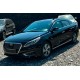 Ветровики с хромированным молдингом (4 шт, HIC) для Hyundai Sonata LF 2014-2019 гг