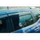 Ветровики с хромированным молдингом (4 шт, HIC) для Nissan X-trail T32/Rogue 2014-2021 гг
