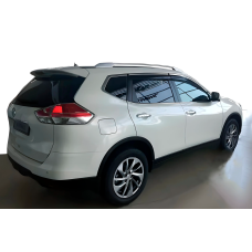 Вітровики з хром молдингом (4 шт, HIC) для Nissan X-trail T32/Rogue 2014-2021 рр
