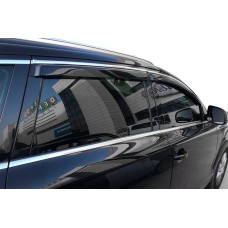 Вітровики з хром молдингом SD (4 шт, HIC) для Skoda Superb 2009-2015 рр