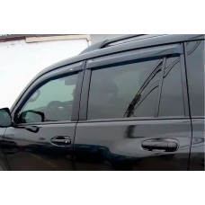 Ветровики 8 см (4 шт, HIC) для Toyota Land Cruiser Prado 150 2009-2023 гг