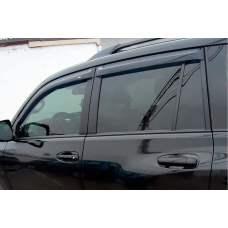 Ветровики 8 см (4 шт, HIC) для Toyota Land Cruiser Prado 150 2009-2023 гг