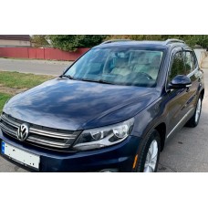 Ветровики с хромированным молдингом (4 шт, HIC) для Volkswagen Tiguan 2007-2016 гг