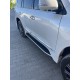 Бокові пороги (дизайн Lexus 2016-2025) Білий колір для Lexus LX570/450d