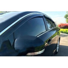 Вітровики з хром молдингом (4 шт, HIC) для Honda Crosstour 2009-2015 рр