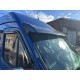 Козирьок на лобове скло (чорний глянець, 5мм) для Volkswagen LT 1995-2006 рр