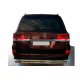 Задняя защита AK002-double (2 шт., нержавейка) для Toyota Land Cruiser 200 2007-2021 гг