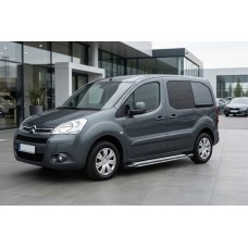 Боковые пороги Rainbow (2 шт., алюминий) для Citroen Berlingo 2008-2018 гг