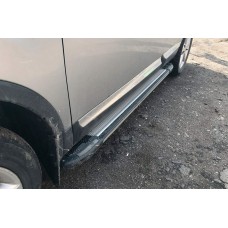 Бокові пороги Rainbow (2 шт., Алюм.) для Nissan Qashqai 2007-2010 рр