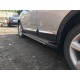 Боковые пороги Rainbow (2 шт., алюм.) для Nissan Qashqai 2007-2010 гг