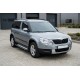 Боковые пороги Rainbow (2 шт, алюминий) для Skoda Yeti 2009-2017 гг