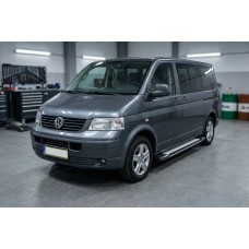 Боковые Подножки Rainbow (2 шт., Алюминий) Длинная База для Volkswagen T5 Transporter 2003-2010 гг
