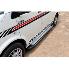 Боковые Подножки Rainbow (2 шт., Алюминий) Длинная База для Volkswagen T5 2010-2015 гг