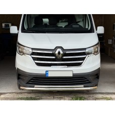 Передняя защита ST014 (нерж.) d60/60 для Renault Trafic 2015- гг