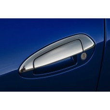 Накладки на ручки з верхівкою (8 деталей, нерж.) Carmos - Турецька сталь для Fiat Linea 2006-2018 рр