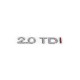 Напис 2.0 Tdi (з червоною I) для Volkswagen Passat B6 2006-2012рр