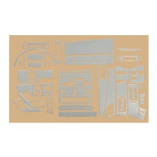 Накладки на панель (Meric, 60 деталей) Карбон для Mercedes Sprinter W906 2006-2018 рр