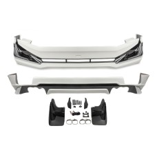 Накладки на передній і задній бампер Modelista V3-LED (2017-) Чорний колір для Toyota Land Cruiser Prado 150 2009-2023 рр