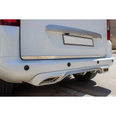 Нижня кромка кришки багажника OmsaLine (нерж.) для Citroen Berlingo/Multispace 2019- рр