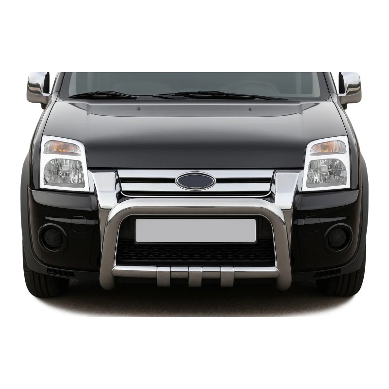 Окантовка на передні ліхтарі OmsaLine (2 шт., Abs хром) для Ford Connect 2002-2006 рр