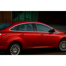 Полный комплект хромированных накладок на окна из нержавейки для Sedan (12 шт.) для Ford Focus III 2011-2017 гг