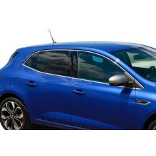 Повна окантовка вікон (HB, 12 шт., нерж.) OmsaLine - Італійська нержавійка для Renault Megane IV 2016-2025 рр