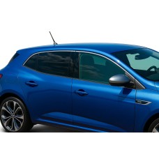 Верхня окантовка вікон (HB, 6 шт, нерж) OmsaLine - Італійська нержавійка для Renault Megane IV 2016-2025 рр