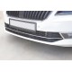 Накладки на передній бампер OmsaLine (3 шт., нерж.) для Skoda Superb 2015-2024 рр