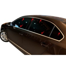Повна окантовка вікон (12 шт., нерж.) Carmos - Турецька сталь для Volkswagen Jetta 2011-2018 рр