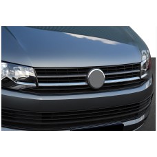 Накладки на решітку верхня 2015-2019 (2 шт, карбон) для Volkswagen T6 рр