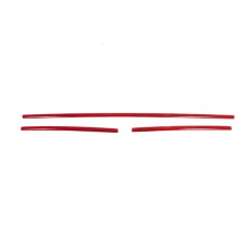 Накладки на решетку бампера2015-2019 (3 шт, красный) для Volkswagen T6